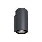Nox sieninis šviestuvas 2092 tekstūruotas antracitas, LED 2x9W 2700K 1540lm, CRI90 CL.I IP65