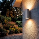 Nox sieninis šviestuvas 2092 tekstūruotas antracitas, LED 2x9W 2700K 1540lm, CRI90 CL.I IP65