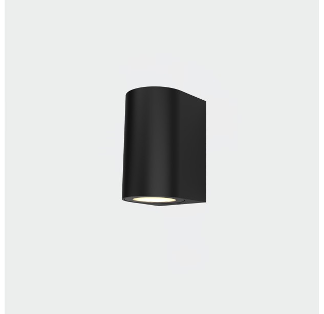 Nexo sieninis šviestuvas %D860x100mm tekstūruotas juodas, LED 4W 515lm, CRI90 CL.I IP65, Kelvinas 2700K-3000K slankusis jungiklis