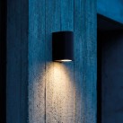 Nexo sieninis šviestuvas %D860x100mm tekstūruotas juodas, LED 4W 515lm, CRI90 CL.I IP65, Kelvinas 2700K-3000K slankusis jungiklis