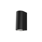 Nexo sieninis šviestuvas %D860x130mm tekstūruotas juodas, LED 2x4W 865lm, CRI90 CL.I IP65, Kelvinas 2700K-3000K slankusis jungiklis