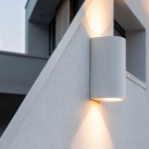 Nexo sieninis šviestuvas %D860x130mm tekstūruotas juodas, LED 2x4W 865lm, CRI90 CL.I IP65, Kelvinas 2700K-3000K slankusis jungiklis