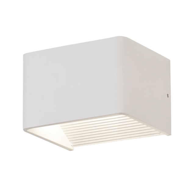 Sieninis šviestuvas „Icon“ 16/3089-10, tekstūruotas baltas, LED 8,5 W, 890 lm, CRI90, CL.II, integruotas LED, 2700 K–3000 K–4000 K slankusis jungiklis, dimeriavimas, triakas, ON-DEMAND **