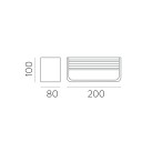 Sieninis šviestuvas „Icon“ 16/3089-20 „Technical Gold“, LED 10,5 W, 1100 lm, CRI90 CL.II, integruotas LED, 2700 K–3000 K–4000 K, slankusis jungiklis