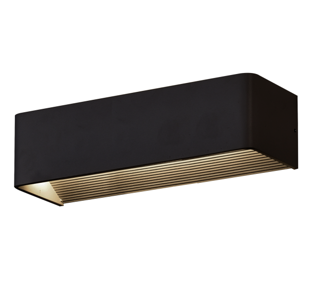 Sieninis šviestuvas „Icon“ 16/3089-36, tekstūruotas juodas, LED 21 W, 2200 lm, CRI 90, CL.II, integruotas LED, 2700 K–3000 K–4000 K, slankusis jungiklis