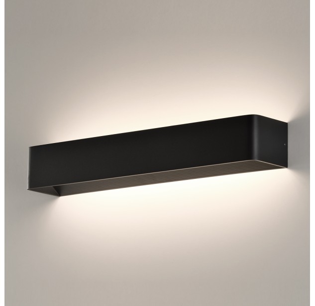 Icon sieninis šviestuvas 16/3089-50 tekstūruotas juodas, LED 32 W 3162 lm, CRI90 CL.II, integruotas LED, 2700 K–3000 K–4000 K slankusis jungiklis, dim. DALI/Push, ON-DEMAND **