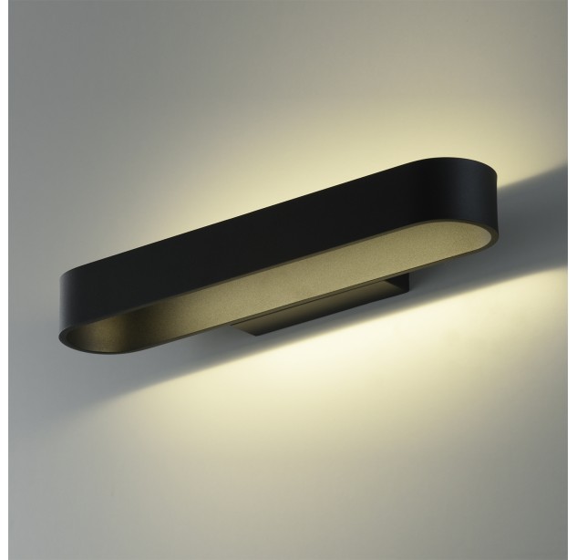 Gala sieninis šviestuvas 16/3189-43 tekstūruotas juodas, LED 20 W 2430 lm, CRI90 CL.I, integruotas LED, 2700 K–3000 K–4000 K slankusis jungiklis, dim. triakas, ON-DEMAND **