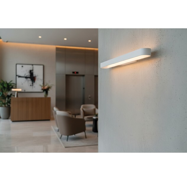 Gala sieninis šviestuvas 16/3189-90 Tekstūruotas baltas, LED 43 W 5190 lm, CRI90 CL.I, integruotas LED, 2700 K–3000 K–4000 K slankusis jungiklis, dim. DALI/Push, ON-DEMAND **