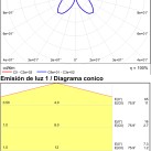 Gala sieninis šviestuvas 16/3189-90 Technical Gold, LED 43 W, 5190 lm, CRI 90, CL.I, integruotas LED, 2700 K–3000 K–4000 K, slankusis jungiklis