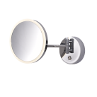 Boan Mirror 16/3252 Chrome, LED 7 W, 735 lm, CRI 90, CL.II, IP44, 5 kartų didinantis stiklas, su jungikliu, 3000 K–4000 K, slankusis jungiklis, reguliuojamas