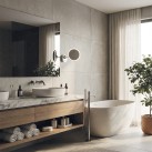 Boan Mirror 16/3252 Chrome, LED 7 W, 735 lm, CRI 90, CL.II, IP44, 5 kartų didinantis stiklas, su jungikliu, 3000 K–4000 K, slankusis jungiklis, reguliuojamas