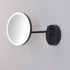 Boan Mirror 16/3252 Matinė juoda, LED 7 W 735 lm, CRI90 CL.II IP44, 5 kartų didinantis stiklas, su jungikliu, 3000 K–4000 K slankusis jungiklis, reguliuojamas