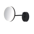 Boan Mirror 16/3252 Matinė juoda, LED 7 W 735 lm, CRI90 CL.II IP44, 5 kartų didinantis stiklas, su jungikliu, 3000 K–4000 K slankusis jungiklis, reguliuojamas
