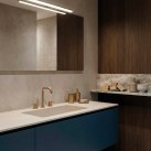 Sieninis šviestuvas „Dustin“ 16/3561-80, chromas, LED 15 W, 4000 K, 1300 lm, CRI 90, CL.II, IP44, integruotas LED, 3 tvirtinimo sistemos