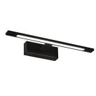 Menorca sieninis šviestuvas 450 mm, tekstūruotas juodas, LED 12 W, 1480 lm, CRI90, CL.II, IP44, 3000 K–4000 K, slankusis jungiklis, dimeriavimas, DALI/Push, ON-DEMAND **