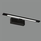 Menorca sieninis šviestuvas 450 mm, tekstūruotas juodas, LED 12 W, 1480 lm, CRI90, CL.II, IP44, 3000 K–4000 K, slankusis jungiklis, dimeriavimas, triakas, ON-DEMAND **