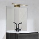 Menorca sieninis šviestuvas 450 mm, antikinio vario spalvos, LED 12 W, 1480 lm, CRI 90, CL.II, IP44, 3000 K–4000 K, slankusis jungiklis