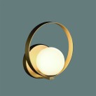 Sieninis šviestuvas „Halo“ Tech. Auksas/Opalas, LED 5 W 370 lm, CRI90 CL.I, Kelvinas 2700 K–3000 K, slankusis jungiklis, dimerizavimas DALI/Push, ON-DEMAND **