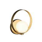Sieninis šviestuvas „Halo“ Tech. Auksas/Opalas, LED 5 W 370 lm, CRI90 CL.I, Kelvinas 2700 K–3000 K, slankusis jungiklis, dimerizavimas DALI/Push, ON-DEMAND **
