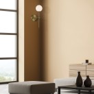 Doris sieninis šviestuvas 16/3820 Antique Gold, LED G9 7W, CL.II IP44, be stiklinio gaubto