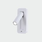Boheme sieninis šviestuvas 16/3826 tekstūruotas baltas, LED 3 W 3000 K 285 lm, CRI90 CL.I, integruotas LED, su jungikliu, reguliuojamas, MULTI-PACK
