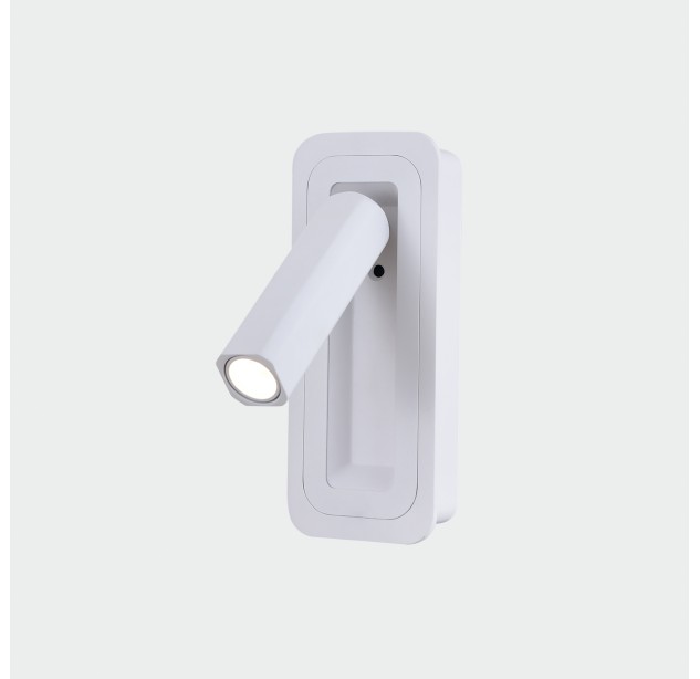 Boheme sieninis šviestuvas 16/3826 tekstūruotas baltas, LED 3 W 3000 K 285 lm, CRI90 CL.I, integruotas LED, be jungiklio, reguliuojamas, MULTI-PACK