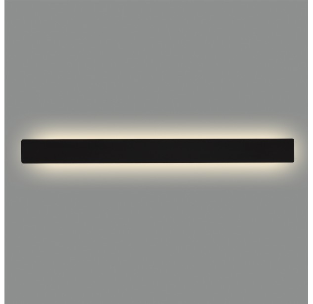 Fosca sieninis šviestuvas 16/3833-60 tekstūruotas juodas, LED 18 W 1800 lm, CRI90 CL.I, integruotas LED, 2700 K–3000 K–4000 K slankusis jungiklis