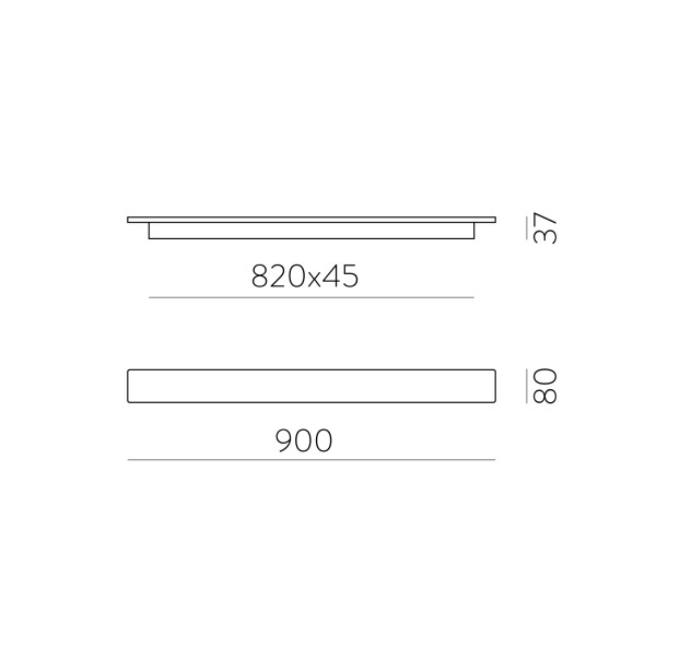 Fosca sieninis šviestuvas 16/3833-90 tekstūruotas juodas, LED 30 W 2600 lm, CRI90 CL.I, integruotas LED, 2700 K–3000 K–4000 K slankusis jungiklis, dim. triakas, ON-DEMAND **
