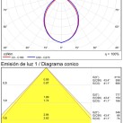 Fosca sieninis šviestuvas 16/3833-90 Technical Gold, LED 30 W, 2600 lm, CRI 90, CL.I, integruotas LED, 2700 K–3000 K–4000 K, slankusis jungiklis