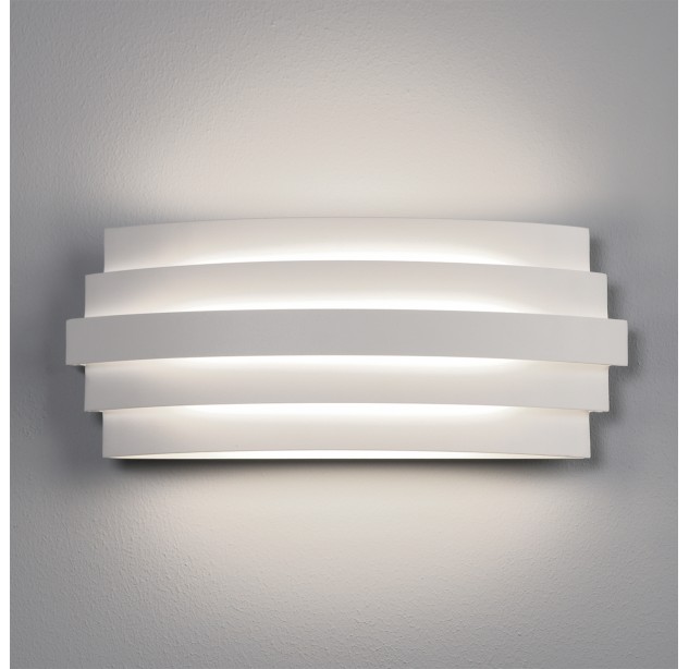 „Luxur“ sieninis šviestuvas 16/3840-30, tekstūruotas baltas, LED 20 W, 1200 lm, CRI 90, CL.I, integruotas LED, 2700–3000 K, slankusis jungiklis