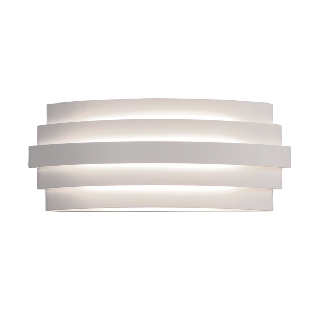 „Luxur“ sieninis šviestuvas 16/3840-30, tekstūruotas baltas, LED 20 W, 1200 lm, CRI 90, CL.I, integruotas LED, 2700–3000 K, slankusis jungiklis