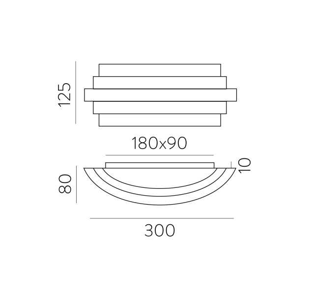 „Luxur“ sieninis šviestuvas 16/3840-30 „Tech Gold“, LED 20 W, 1200 lm, CRI 90, CL.I, integruotas LED, 2700–3000 K, slankusis jungiklis