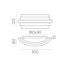 „Luxur“ sieninis šviestuvas 16/3840-30 „Tech Gold“, LED 20 W, 1200 lm, CRI 90, CL.I, integruotas LED, 2700–3000 K, slankusis jungiklis