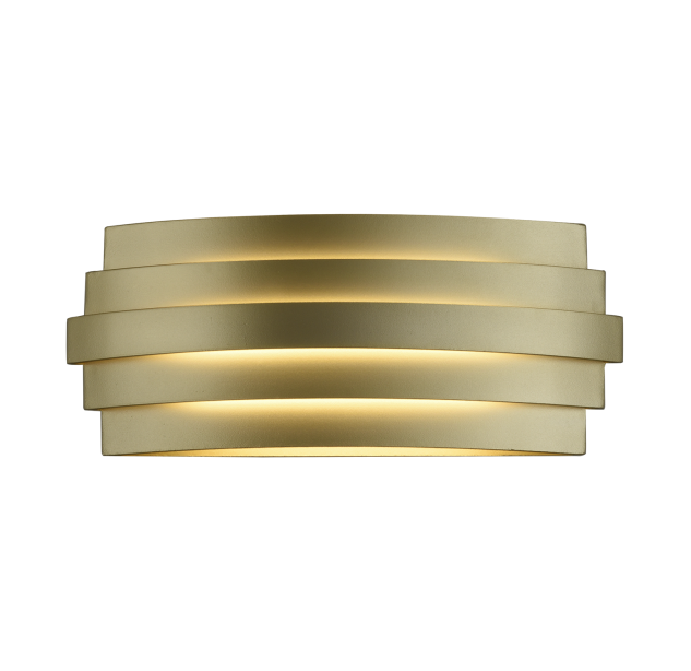 „Luxur“ sieninis šviestuvas 16/3840-30 „Tech Gold“, LED 20 W, 1200 lm, CRI 90, CL.I, integruotas LED, 2700–3000 K, slankusis jungiklis