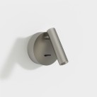 Atria MINI sieninis šviestuvas 16/3925 matinis nikelis, LED 3 W 3000 K 285 lm, CRI90 CL.I, integruotas LED, su jungikliu, reguliuojamas
