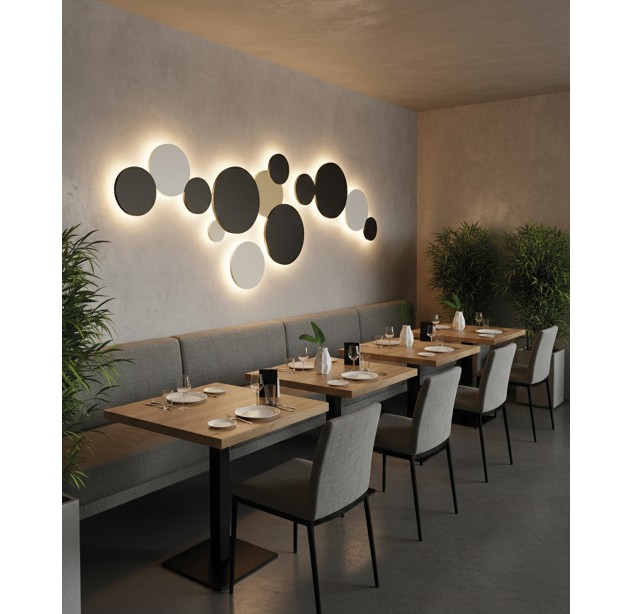 Kombinuotas sieninis šviestuvas 16/3966-30 Tekstūruotas baltas, LED 11 W 760 lm, CRI90 CL.I IP65, integruotas LED, Kelvinas 2700 K–3000 K, slankusis jungiklis
