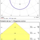 Kombinuotas sieninis šviestuvas 16/3966-60, tekstūruotas juodas, LED 20 W, 1350 lm, CRI 90, CL.I, IP65, integruotas LED, 2700–3000 K, slankusis jungiklis