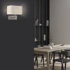 Romeo sieninis šviestuvas 16/3971, matinis nikelis, LED E27 15 W, CL.I, DAUGIAU PAKETAS