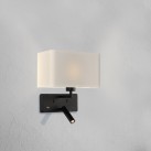 Romeo sieninis šviestuvas 16/3971 tekstūruotas juodas, LED 3 W 3000 K 285 lm + LED E27 15 W, CRI90 CL.I, su USB, USB-C, reguliuojamas, MULTI-PACK