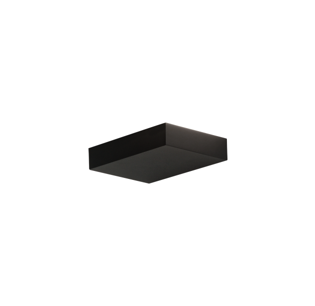 Sieninis šviestuvas „Brick Wall Lamp 16/3972-20“, tekstūruotas juodas, LED 20 W, 2380 lm, CRI 90, CL.I, integruotas LED, 2700 K–3000 K–4000 K slankusis jungiklis, mikroprizminis difuzorius