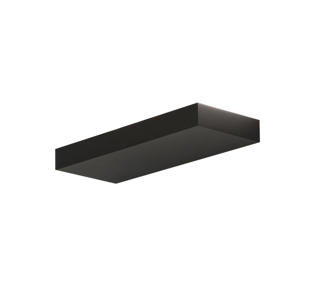Mūrinės sienos lempa 16/3972-38 Tekstūruota juoda, LED 38 W 4650 lm, CRI90 CL.I, integruota LED, 2700 K–3000 K–4000 K slankusis jungiklis, mikroprizminis difuzorius