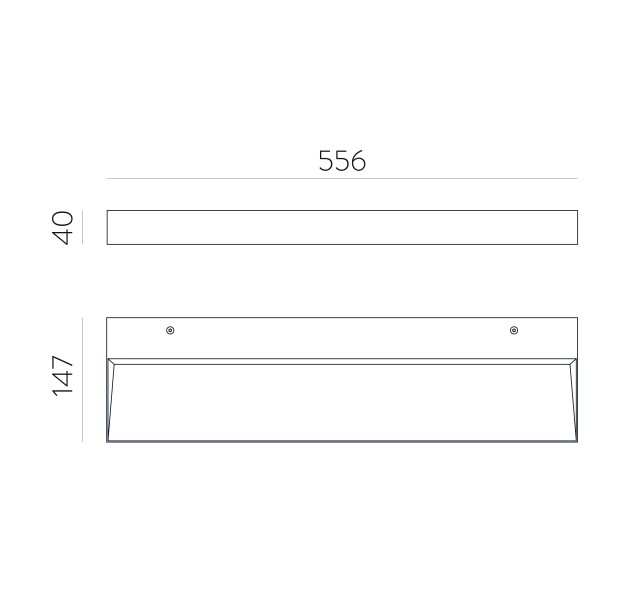 Mūrinės sienos lempa 16/3972-56 Tekstūruota juoda, LED 56 W 7020 lm, CRI90 CL.I, integruota LED, 2700 K–3000 K–4000 K slankusis jungiklis, dim. triakas, mikroprizminis difuzorius, ON-DEMAND **