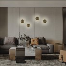 Sieninis šviestuvas „Chamaleon“ 16/3975-%D860, matinis antikinis auksas, LED 10,5 W, 3000 K, 675 lm, CRI 90, CL.I, IP54, integruotas LED, be dekoracijų