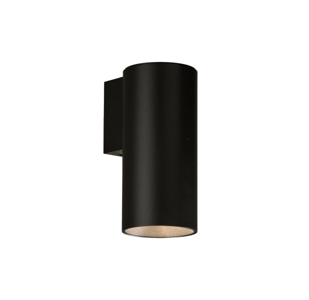 Vamzdinis sieninis šviestuvas 16/3986 Tekstūruotas juodas, LED COB 12 W 3000 K 1430 lm, CRI90 CL.I, dim. Triac, ON-DEMAND **