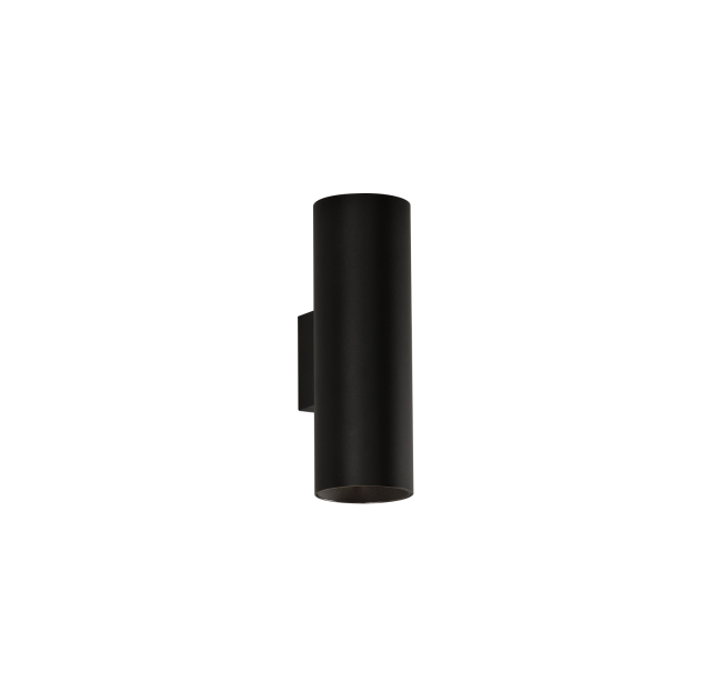 Sieninis šviestuvas „Pipe“ 16/3986-2, tekstūruotas juodas, LED COB 2x6 W, 3000 K, 1430 lm, CRI 90, CL.I, dim. Triac, ON-DEMAND **