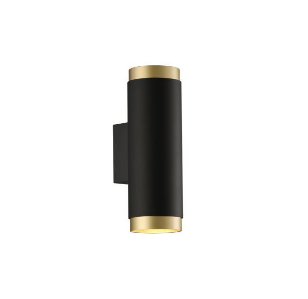 Sieninis šviestuvas „Lux“ 16/3989-2 Tech Gold/Black, LED COB 2x6W 3000K 1430lm, CRI90 CL.I, integruotas LED, dim. DALI/Push, ON-DEMAND **