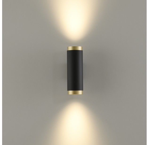 Sieninis šviestuvas „Lux“ 16/3989-2 Tech Gold/Black, LED COB 2x6W 2700K 1330lm, CRI90 CL.I, integruotas LED, ON-DEMAND **