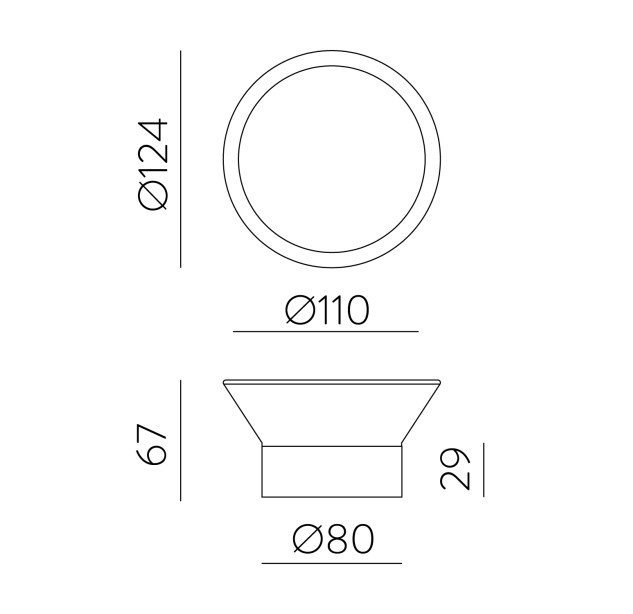„Yes“ sieninis šviestuvas 16/3993, baltas, LED 4 W, 2700 K, 165 lm, CRI 90, CL.I, IP65, integruotas LED
