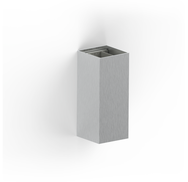 Lumo sieninis šviestuvas 16/4006, šlifuotas aliuminis, LED 2x5,5 W, 1060 lm, CRI 90, CL.I, IP65, 2700–3000 K, slankusis jungiklis, MULTI-PACK
