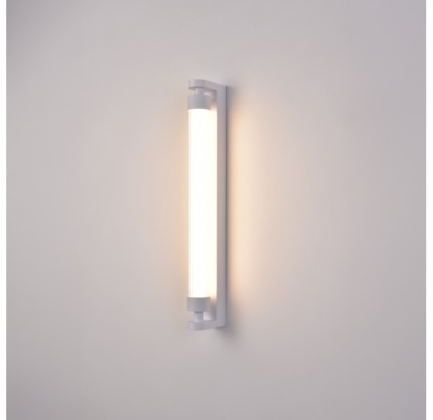 Lineo sieninis šviestuvas 16/4008-60 tekstūruotas baltas, LED 11 W 1050 lm, CRI90 CL.I IP44, Kelvinas 2700 K–3000 K, slankusis jungiklis, dimerizavimas DALI/Push, ON-DEMAND **